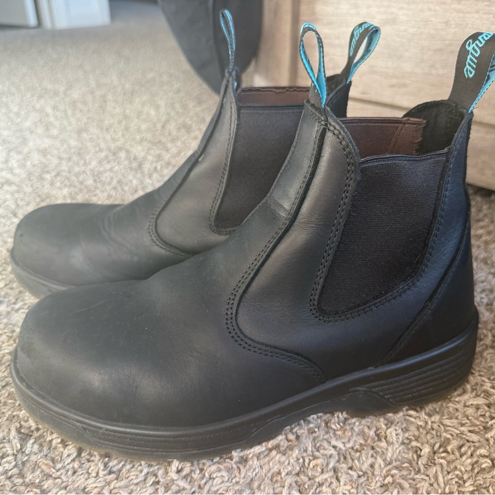 Black steel toe Boots